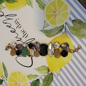 JCrew Multicolor Rhinestone Bracelet